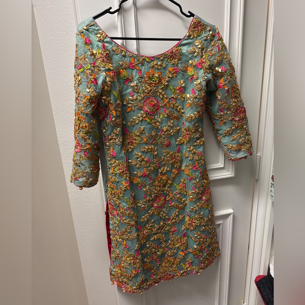 3 Piece Desi Heavy Work Gota Outfit